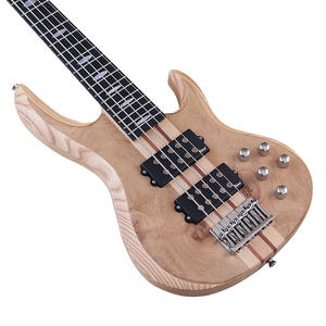 Bajo Eléctrico de 5 Cuerdas de 43 Pulgadas, Tecnología de Diapasón de Madera, Chapa de Granada, Placa Trasera Curvada al Agua - Profesional - Product Image 5