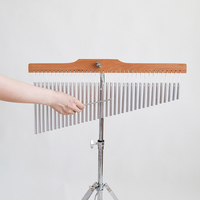 Harp Chimes Stand Percussion Instrument Music Wind Chimes Height Adjustable 36 Tone Bar Chimes