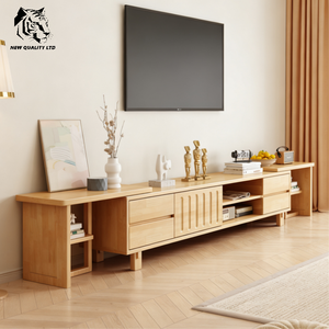 Mueble de TV de Madera Ecológico Moderno con Logotipo Personalizado, Precio de Mayoreo de Proveedor Chino, MOQ Pequeño, para Sala de Estar y Dormitorio - Product Image 1