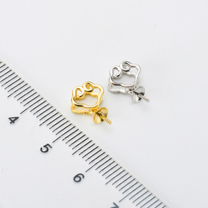 Collier pendentif simple en argent S925 Xiangyun, accessoires de bricolage avec perles rondes de 8 à 11 mm, 10537 - Product Image 2