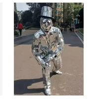 Costume de gentleman miroir pour carnaval, mariage, spectacle interactif