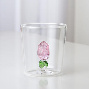 Tasse à lait et à jus transparente créative pour la maison, tasse à boire en forme d'animal, en verre borosilicate haute qualité, tasse monocouche - Product Image 2