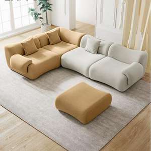 Canapé moderne de luxe à <span class=keywords><strong>7</strong></span> places capitonné, couleur personnalisable, petit volume, emballé sous vide pour appartement, salon, compressé - Product Image 2