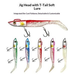SWORDFISH Esca Artificiale Morbida <span class=keywords><strong>in</strong></span> <span class=keywords><strong>Silicone</strong></span> con Testa Piombata e Coda a T 30g/37g/43g per Pesca <span class=keywords><strong>in</strong></span> <span class=keywords><strong>Mare</strong></span> e da Barca, Acqua Salata, Luccio - Ingrosso - Product Image 6