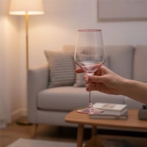 Bicchieri da Vino Creativi, Calici Rosa Unici dal Design Classico, Capacità 500ml, Bicchieri Personalizzabili con Logo per Feste - Product Image 3