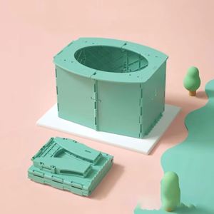 Portable Outdoor Folding Toilet for Kids Children Training Chair Small Foldable Mobile Toilets for Camping Travel Plastic - Product Image 3
