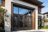 Ventanas Abatibles Modernas de Doble Vidrio con Marco de Aluminio, Alta Eficiencia y Resistentes al Viento para Proyectos, Precio al por Mayor