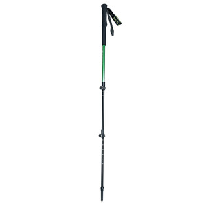 Bâtons de randonnée en alliage d'aluminium Kilima Kilimanjaro Base, 135 cm, verrouillage externe, vert et noir - Product Image 1