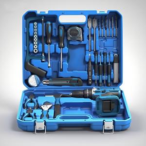 Taladro Eléctrico Transfronterizo de 21V con Mandril sin Llave de 50Nm de Torque y 24 Accesorios para Perforación en Madera, Metal y Hormigón - Product Image 1