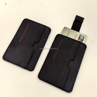 Portefeuille pour cartes en cuir PU noir de haute qualité, léger, porte-cartes de poche pour cartes d'identité, cartes de crédit, cartes de visite