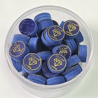 Jassinry 14mm Pool Billard Queue Conseils Diamant Bleu Couleur 6 Couches avec Pad Pigskin Cue Bâtons Conseils Billard Accessoires