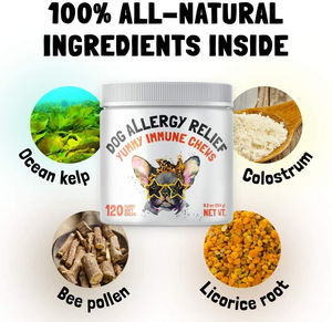 OEM Soulagement des allergies à mâcher pour chiens et soutien immunitaire avec varech, colostrum et pollen d'abeille-pour les allergies saisonnières + anti-démangeaisons - Product Image 2