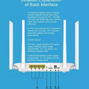 Routeur Wifi sans fil 4G CPE débloqué LC117 avec carte SIM, 32 utilisateurs, RJ45 WAN LAN, routeur Wifi CPE 4G LTE - Product Image 4