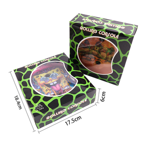Gunter New Design <strong>Rolling</strong> Tray Set Smoking <strong>Kit</strong> 7 Inch With Plastic Tube Metal Smoking Tray - Product Image 4