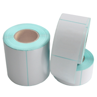 Papel Térmico Personalizado Impermeable y Resistente al Aceite con Código de Barras para Supermercado - Rollo Autoadhesivo de 50x30 40x30 60x40mm