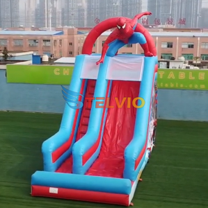 Comercial Spider Man tobogán inflable saltar Castillo <span class=keywords><strong>Spiderman</strong></span> Casa <span class=keywords><strong>de</strong></span> rebote toboganes secos para la venta - Product Image 6