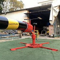 EASYFUN Jeu de balayeuse de piste d'obstacles gonflable personnalisé en usine, Défi de parcours d'obstacles rotatif, Jeu sportif avec bras de balayeuse