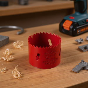 Sierra perforadora bimetálica de 2 1/4 pulgadas para cortar madera y metal - Product Image 3