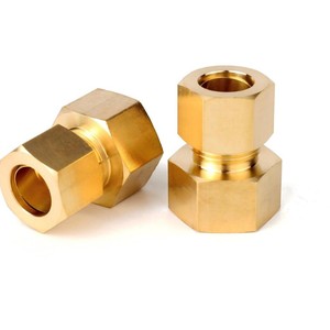 Nissin Brass NPT Threaded Straight Connector <b>Adapter</b> For Oil Pipe Fitting 1/4 Inch Size - Product Image 2