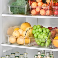 Boîtes de rangement alimentaire portables de qualité alimentaire pour céréales, en plastique transparent pour réfrigérateur