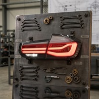 Conjunto de Luces Traseras LED Estilo M3 para BMW Serie 3 F30 F35 2012-2018, Luces de Circulación Diurna DRL, Señal de Giro Secuencial, Lámpara Trasera Mejorada