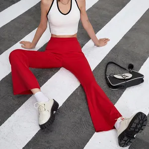 2023 new Summer Red women's pants trousers sexy loose overall Full Length The latest women's trousers sweet