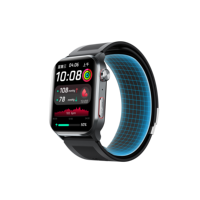Reloj Inteligente con Pantalla Grande de 2.10 Pulgadas, Monitor de Presión Arterial, Bomba de Aire, Llamada de Emergencia SOS para Adultos