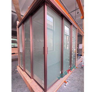 Hdsafe khách sạn cửa kính dự án văn phòng phòng khách <span class=keywords><strong>L</strong></span> hình dạng trượt phân vùng cửa nhà bếp nhôm cửa trượt Hệ thống phần cứng - Product Image 2