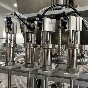 Đầy đủ tự động tự động 8 đầu dán và chất lỏng Máy rót chai nước khoáng đồ uống nước trái cây chai phụ - Product Image 5