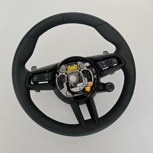 Cadre décoratif noir pour le volant de voiture de style GT avec effet de noircissement pour Macan Panamer Cayenne carrera 992419732 - Product Image 6