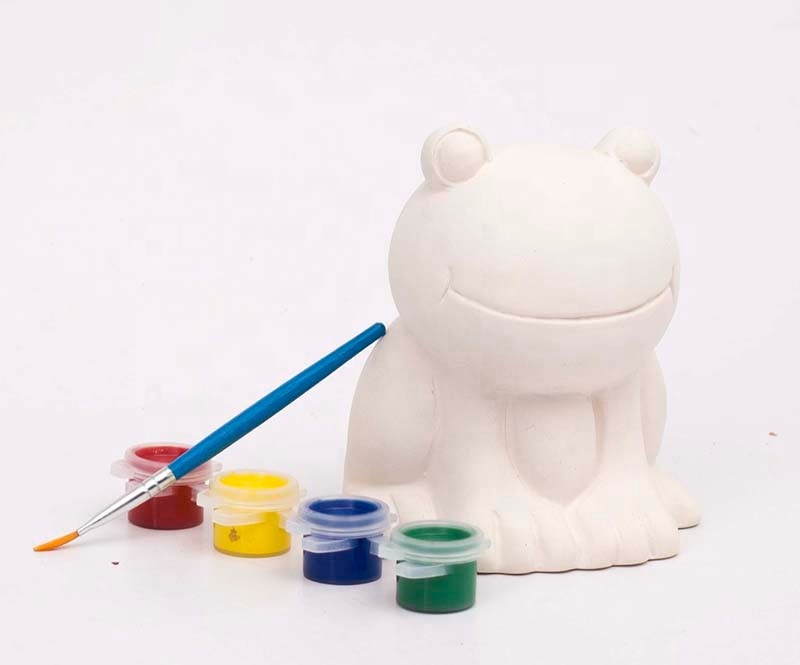 Образовательная керамика, керамическая живопись для детей, рисуйте свою собственную лягушку, монетница