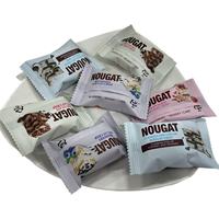 Berbagai macam Crispy Nougat - Strawberry, Blueberry, coklat, susu, mangga, rasa oranye & kelapa