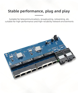Convertisseur <span class=keywords><strong>de</strong></span> média fibre optique YUNVO Gigabit Ethernet Switch PCBA 8 ports <span class=keywords><strong>RJ45</strong></span> UTP et 2 ports fibre SC A+B 10/100/1000M Carte PCB 2F8E - Product Image 2