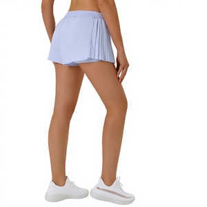 Shorts Deportivos para Mujer de Secado Rápido, Cintura Elástica, Pliegues Laterales, Anti-Transparencia, con Bolsillo Lateral Integrado, para Yoga y Atletismo, Venta al Por Mayor - Product Image 4