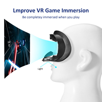Set Penutup Wajah Pengganti Antarmuka Wajah VR untuk Meta/Oculus Quest2 4 In1 Aksesori VR dengan Penutup Lensa