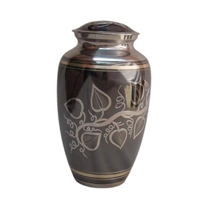 Urne de crémation exclusive en métal massif finition de luxe Vase de cendres commémoratives décoratif pour la maison durable vente chaude adultes de haute qualité - Product Image 1