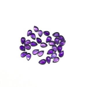 Venta al por mayor IGI certificado 4x5mm amatista Africana Natural pera cabujón calibrado Rosa cristal piedra preciosa semipreciosa corazón Suelto - Product Image 2