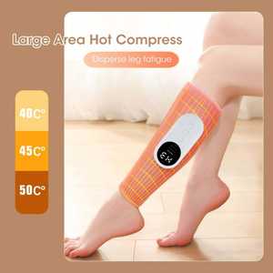 <b>Wireless</b> Electric Hot Compress <b>Vibration</b> 3-Level Airbag Calf Massage Belt 15-Minute Timing Control 2000mAh Battery Leg Massager - Product Image 4