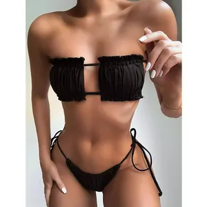 Sexy Girls Kleine knappe träger lose Extreme String Bikinis Transparente Seksi Badeanzug Frauen Micro Sex Bikini Beach Bademode Modelle