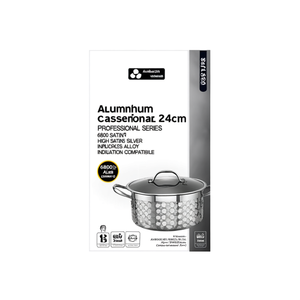Casserole en aluminium (24cm) PROFESSIONNELLE SÉRIE 6800 Argent satiné 6818 24 - Product Image 2