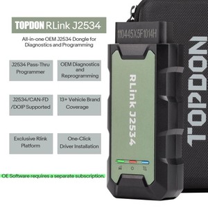 Programmeur Pass-Thru TOPDON <span class=keywords><strong>Rlink</strong></span> J2534 dernière génération, prend en charge tous les protocoles J2534, Windows 7, 8, 10, 11 - Product Image 5