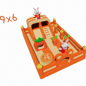 Nouveau design château gonflable gonflable toboggan gonflable château gonflable combo grand château gonflable parcours du combattant - Product Image 5