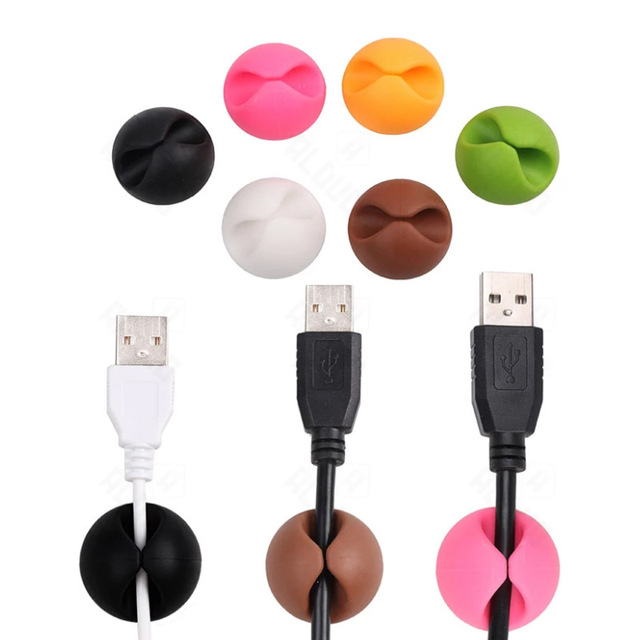 Creative Cute Desktop Cable Managers Cord Organizer Fixer Clip