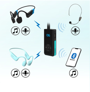 Auriculares de <span class=keywords><strong>Entrenamiento</strong></span> Innovadores y Mejorados Multifunción para Entrenador de Natación Comunicación Inalámbrica a Prueba de Agua por Conducción Ósea Tipo Walkie Talkie - Product Image 3