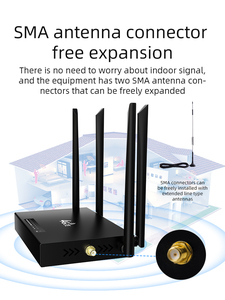 DNXT Routeur industriel <span class=keywords><strong>portable</strong></span> 4G Emplacement pour carte SIM 6 antennes 300mbps WiFi CPE Volte Fonction pare-feu pour bureau Mini WiFi <span class=keywords><strong>3G</strong></span> - Product Image 6