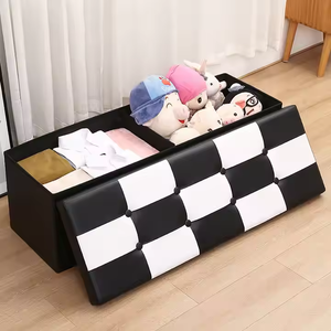 Có thể gập lại lưu trữ Ottoman Phân & băng ghế dự bị với chỗ để chân-phòng khách & phòng ngủ đa sử dụng <span class=keywords><strong>Sofa</strong></span> giường pouf - Product Image 3