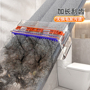 E42 Flat <b>Mop</b> Microfiber Rectangular Hook <b>And</b> Loop Fastener Wet Dry Dual Use 2025 New Design - Product Image 3