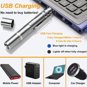 High Quality USB Rechargeable Red Light <b>Interactive</b> Laser Pen Eco-Friendly <b>Cat</b> Teaser Training <b>Toy</b> Style 304 Stainless Steel - Product Image 3