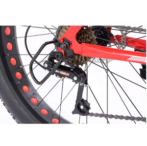 Bicicleta de Nieve de 20 Pulgadas con Portaequipajes Trasero Integrado, Neumático de Nieve 4.0, Neumático Grueso, Suspensión Delantera Personalizada para Montaña, Freno de Disco Doble - Product Image 2