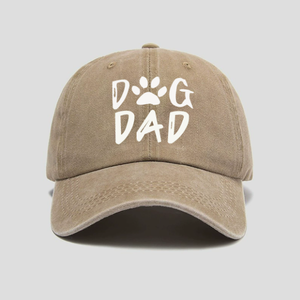 Vintage Washed <b>Dog</b> Dad Embroidery Baseball Cap Cotton Sun Hat - Product Image 5